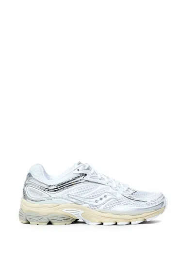 Saucony Progrid Omni 9 Lace-up Sneakers In White