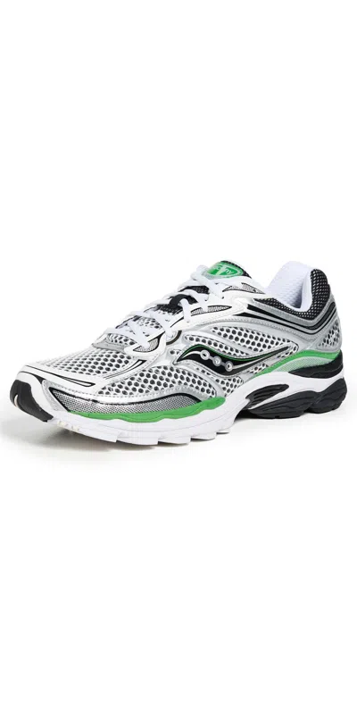 SAUCONY PROGRID OMNI 9 SNEAKERS SILVER/GREEN