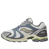 Saucony White & Blue Progrid Triumph 4 Sneakers In White