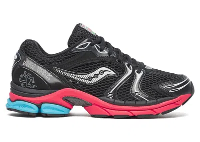 Pre-owned Saucony Progrid Triumph 4 Keith Haring Nyc Marathon (women's) Sneakers In Black/red In Multi