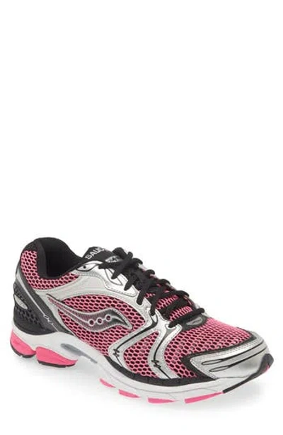 Saucony Progrid Triumph 4 Sneaker In Pink/silver