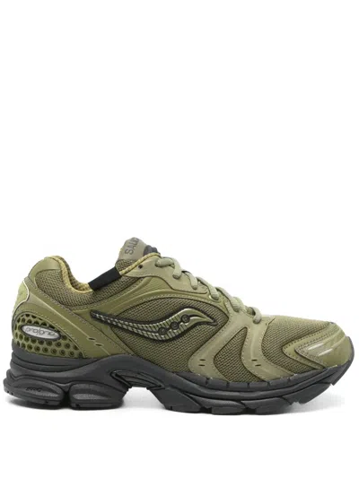 Saucony Khaki Progrid Triumph 4 Gorpcore Sneakers In Avocado