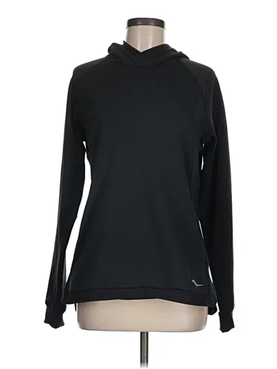 Pre-owned Saucony Pullover Hoodie In Black
