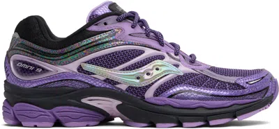 Saucony Purple Progrid Omni 9 Glowaconstrictor Sneakers In Pink