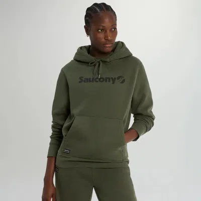 Saucony Recovery Hoody Fatiguegraphic In Green