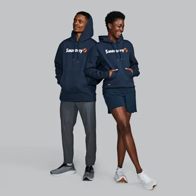 Saucony Recovery Hoody Heritagegraphic In Blue