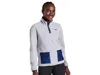 Saucony Rested Jacket Womens Gray Sherpa Quarter Zip Long Sleeve Gbo159 In Gray