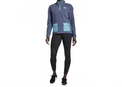 Saucony Rested Sherpa 1/4 Zip Sweatshirt In Sodalite Herather In Multi