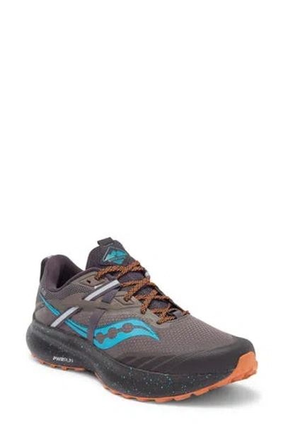 Saucony Ride 15 Running Shoe In Pewter/agave