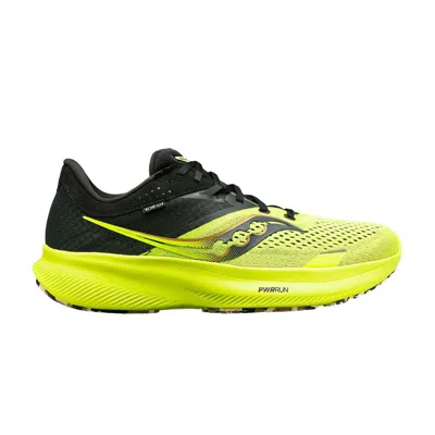 Pre-owned Saucony Ride 16 'citron Black' In Yellow