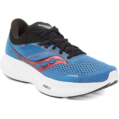 Saucony Ride 16 Running Shoe In Hydro/black