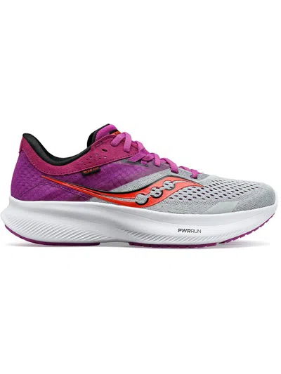 Saucony Ride 16 Womens Fitness Workout Running & Training Shoes In Purple
