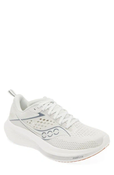 Saucony Ride 17 Running Shoe In White/white