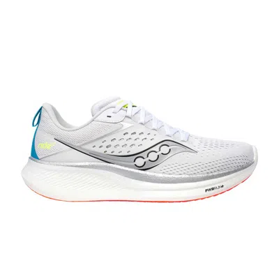 Pre-owned Saucony Ride 17 'white Vizi'