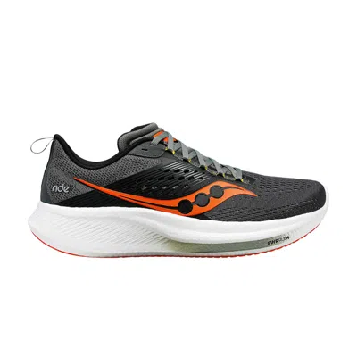 Pre-owned Saucony Ride 17 Wide 'shadow Pepper' In Grey
