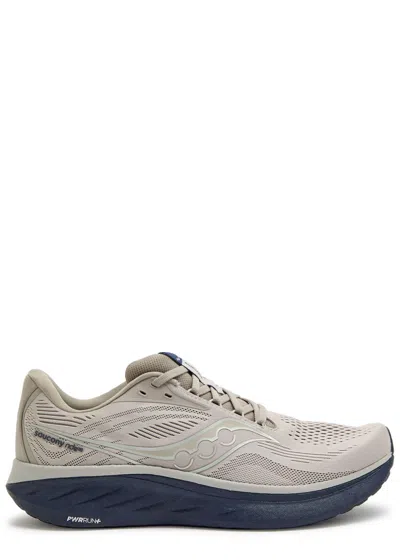 SAUCONY SAUCONY RIDE 18 PANELLED MESH-KNIT SNEAKERS