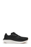 Saucony Ride 18 Running Shoe In Black/gum