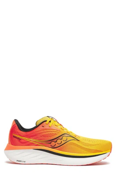 Saucony Ride 18 Running Shoe In Pollen/pepper