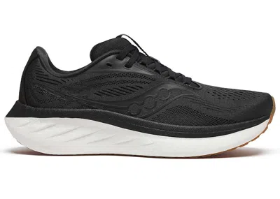 Pre-owned Saucony Ride 18 (women's) Sneakers In Black/gum