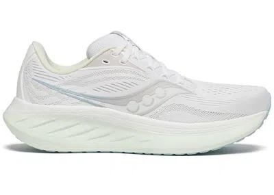 Pre-owned Saucony Ride 18 (women's) Sneakers In White/lettuce