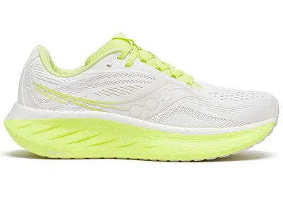 Pre-owned Saucony Ride 18 (women's) Sneakers In White/sunny