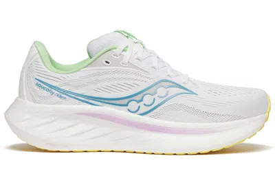 Pre-owned Saucony Ride 18 (women's) Sneakers In White/verbana