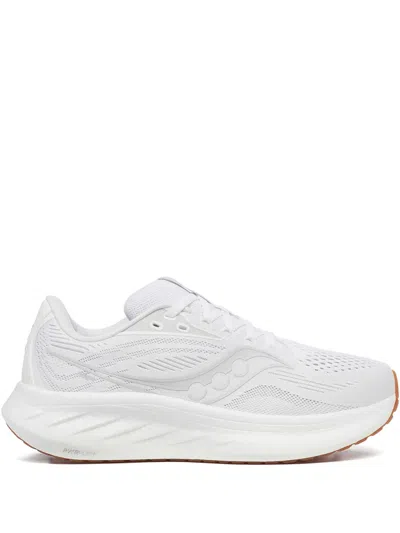 Saucony Ride 18perforated-detail Sneakers In White