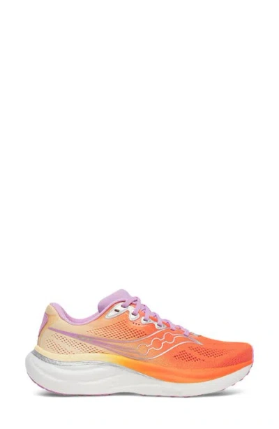 Saucony Ride 19 Sneaker In Orange