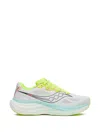Saucony Light Tonal Running Sneakers With Neon Accents In Multi