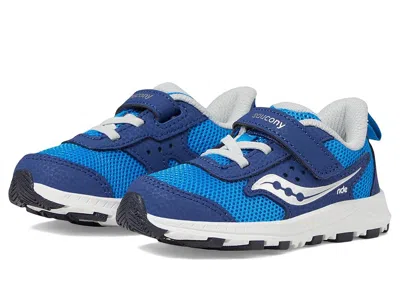 Saucony Ride Jr (toddler/little Kid) Kids Shoes Blue/silver : 6 Toddler W, Leather