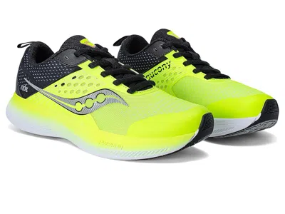 Saucony Ride Kdz (little Kid/big Kid) Kids Shoes Lime/black : 1 Little Kid M, Textile