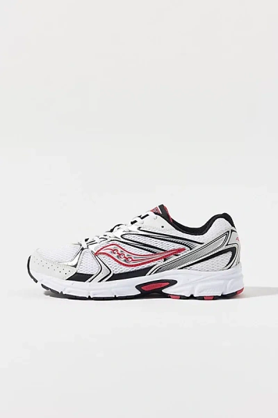 Saucony Ride Millennium Sneakers In White/silver/red