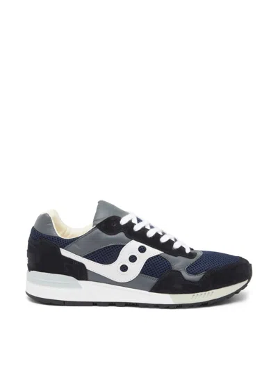 Saucony Navy And White Shadow 5000  Sneakers In Blue