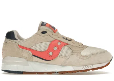 Pre-owned Saucony Shadow 5000 Premium Navy Sneakers In Beige/blue/orange