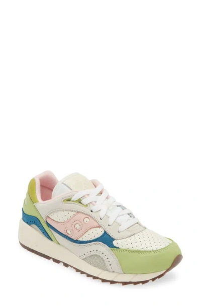 Saucony Shadow 6000 Essential Trainer In Green/ Multi