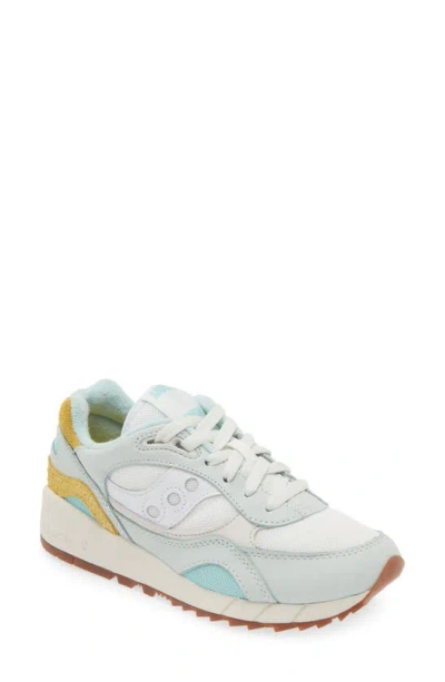 Saucony Shadow 6000 Essential Sneaker In Turquoise/ Yellow