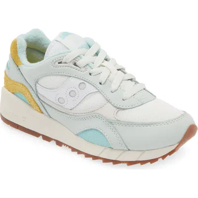 Saucony Shadow 6000 Essential Sneaker In Turquoise/yellow