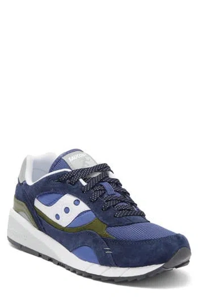 Saucony Shadow 6000 Mushroom Pack Sneaker In Navy/white