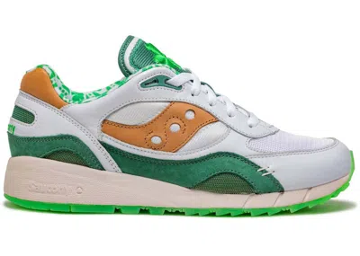 Pre-owned Saucony Shadow 6000 Shamrock Sneakers In White/green