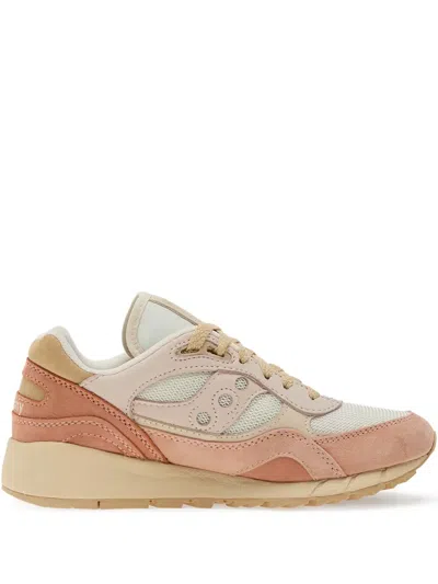 Saucony Shadow 6000 Suede-panelled Sneakers In Pink