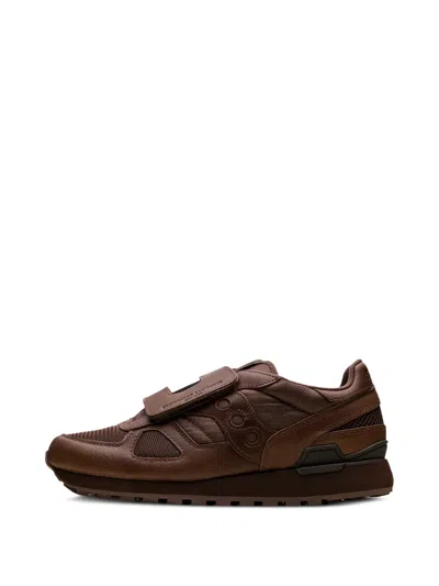 Saucony Shadow Original Touch-strap Sneakers In Brown