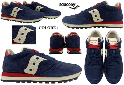 Pre-owned Saucony Shoes From For Man  Jazz S70787 Sneakers Casual Sports Comfort In Leather In 1 Color