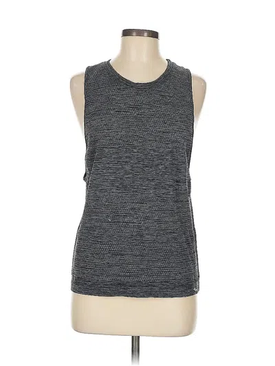 Pre-owned Saucony Sleeveless T-shirt In Gray