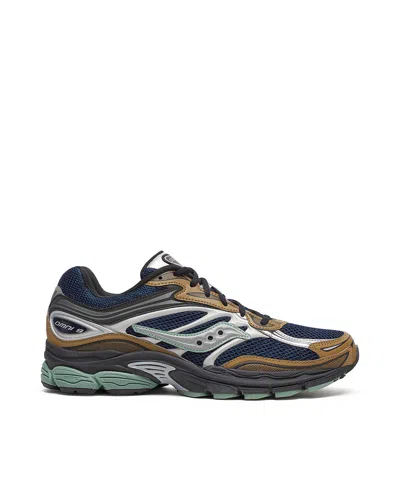 SAUCONY PROGRID OMNI 9 BROWN/NAVY SNEAKERS