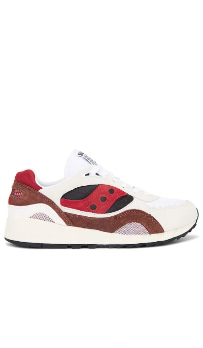 Saucony Trainers In White & Rust