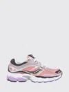 Saucony Technical Fabric And Leather Athletic Sneakers In Pink