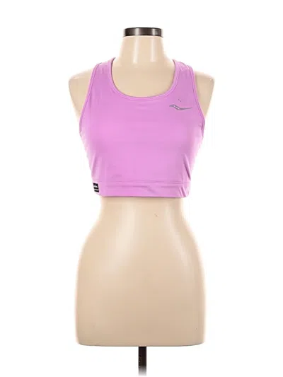 Pre-owned Saucony Sports Bra In Purple