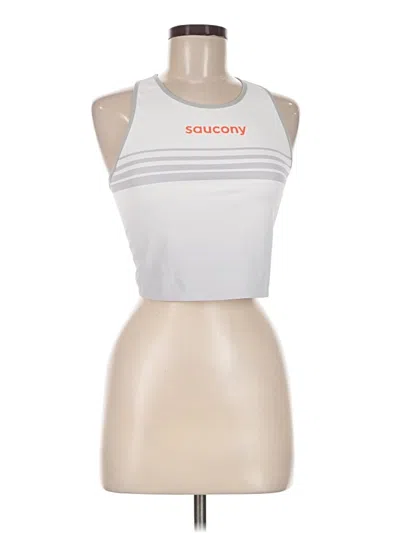 Pre-owned Saucony Sports Bra In Silver
