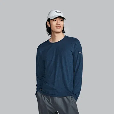 Saucony Stopwatch Long Sleeve In Blue