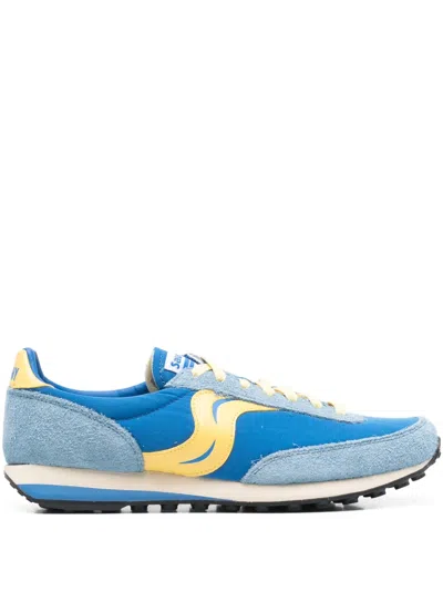 Saucony Suede Logo Stripe Trainers In Animal Print